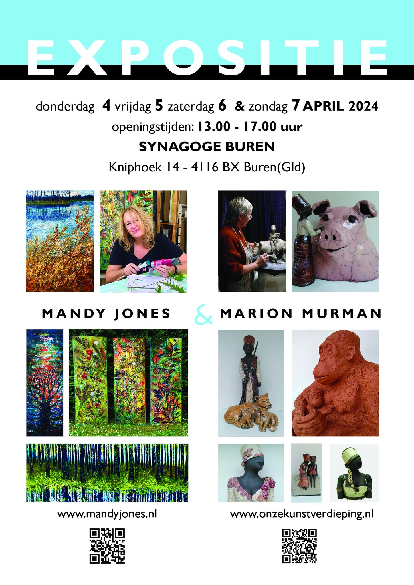 Expositie Mandy Jones en Marion Murman